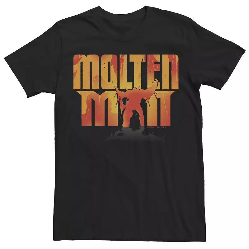 Mens Marvel Spider-Man Far From Home Molten Man SIlhouette Tee Product Image