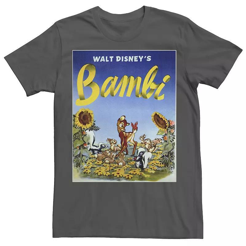 Disney's Bambi Men's Sunflower Poster Tee, Size: Large, Athletic Grey Product Image