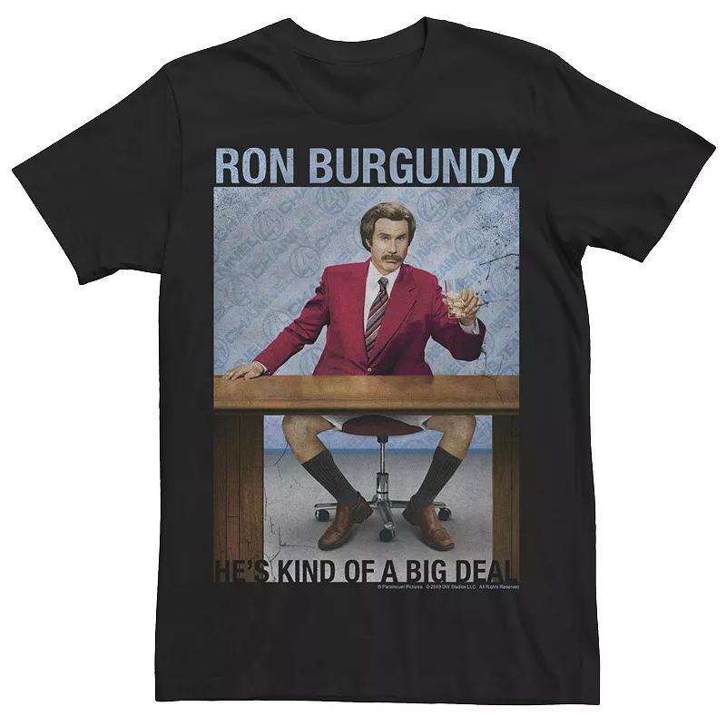 Men's Anchorman Ron Burgundy He's A Big Deal Poster Tee,  Product Image