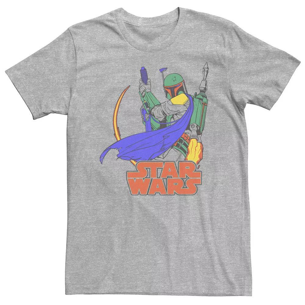 Big & Tall Star Wars Boba Fett Pop Color Jet Pack Logo Tee, Men's,  Product Image