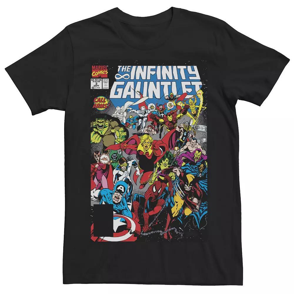 Men's Marvel Infinity Gauntlet Comic Book Cover Tee,  Product Image
