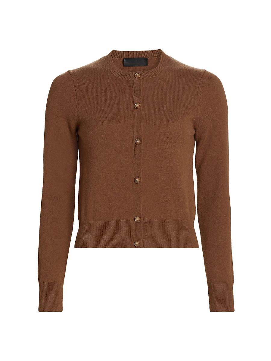 Womens March Crewneck Cashmere Cardigan Product Image