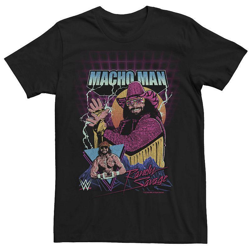 Men's WWE Macho Man Randy Savage Poster Tee, Size: Medium, Black Product Image