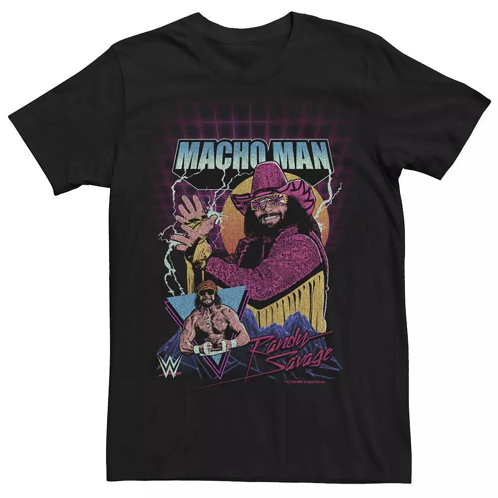 Men's WWE Macho Man Randy Savage Poster Tee, Size: XXL, Black Product Image