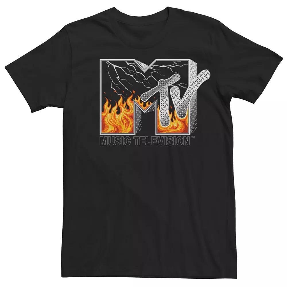 Men's MTV Chrome Metal Head Logo Tee,  Product Image