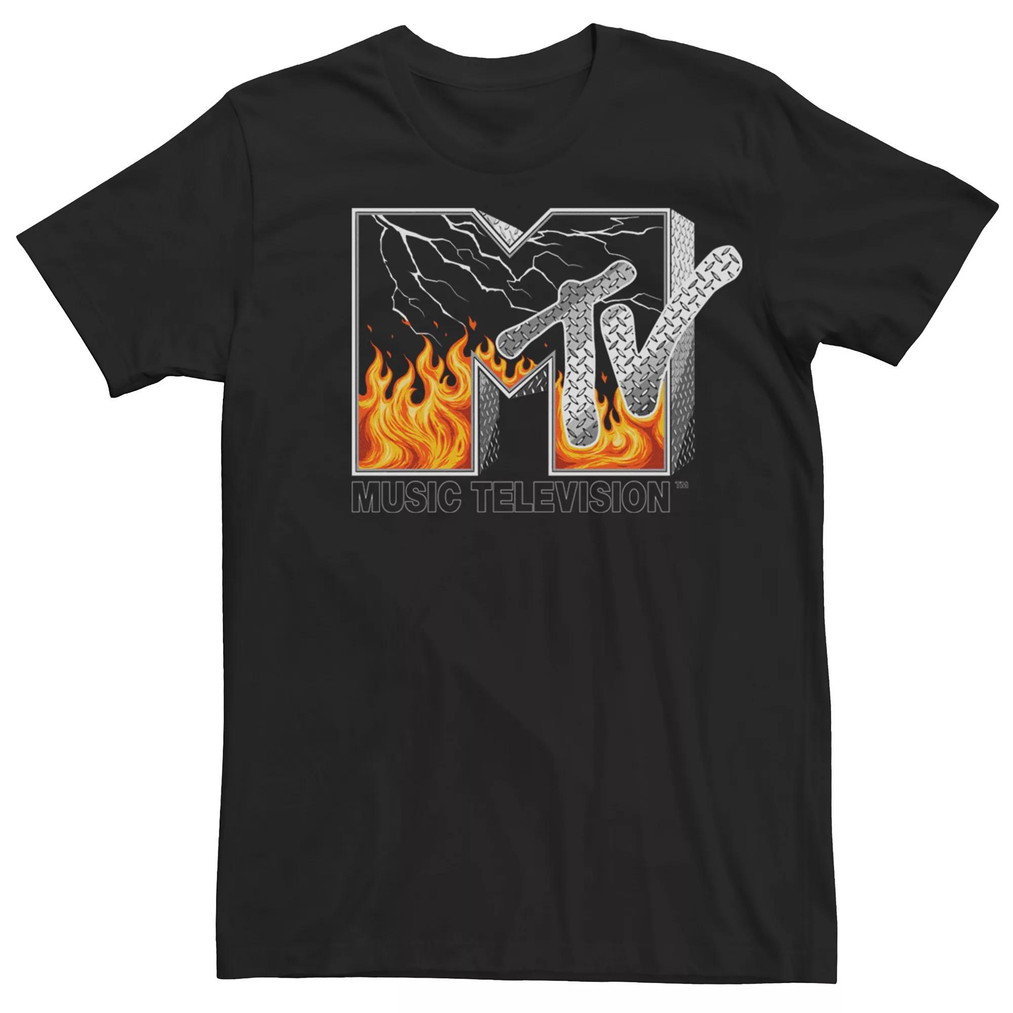 Men's MTV Chrome Metal Head Logo Tee,  Product Image