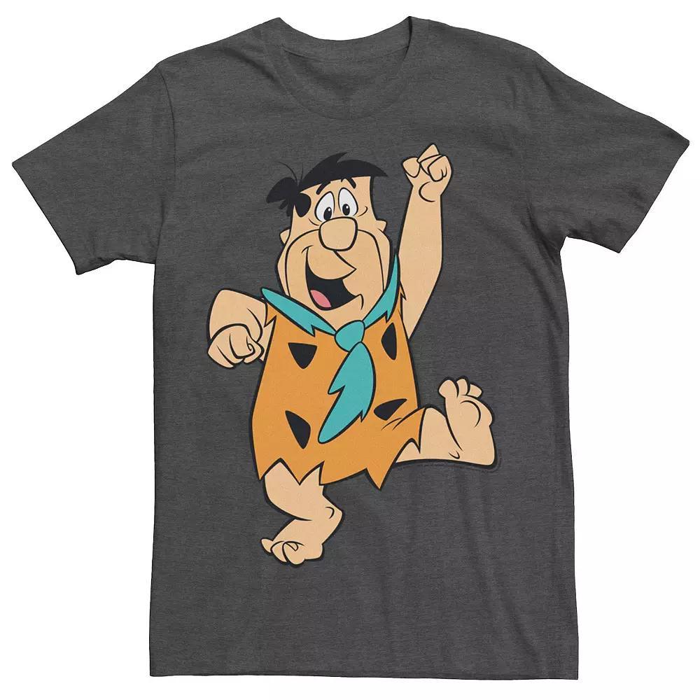 Men's Flinstones Big Solo Fred Poster Tee, Size: XXL, Grey Heather Product Image