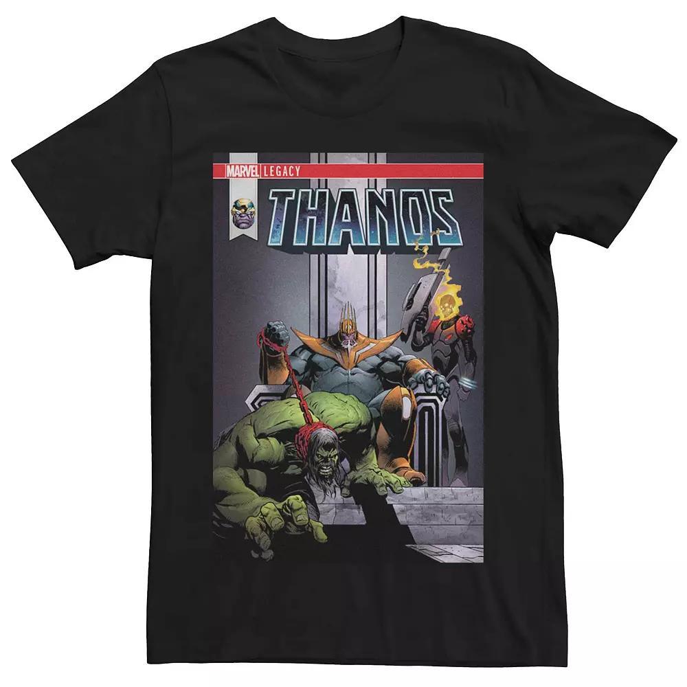 Men's Marvel Thanos Legacy Book Cover Tee, Size: XXL, Black Product Image