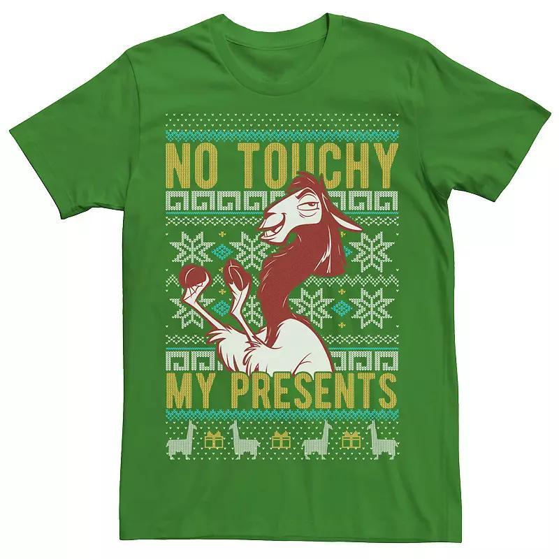 Disney's Emperor's New Groove Kuzco No Touchy Ugly Christmas Men's Graphic Tee,  Product Image