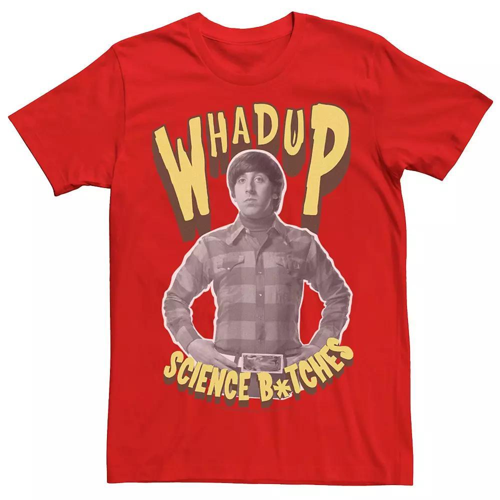 Men's Big Bang Theory Whadup Science B*tches Tee, Size: XXL, Red Product Image