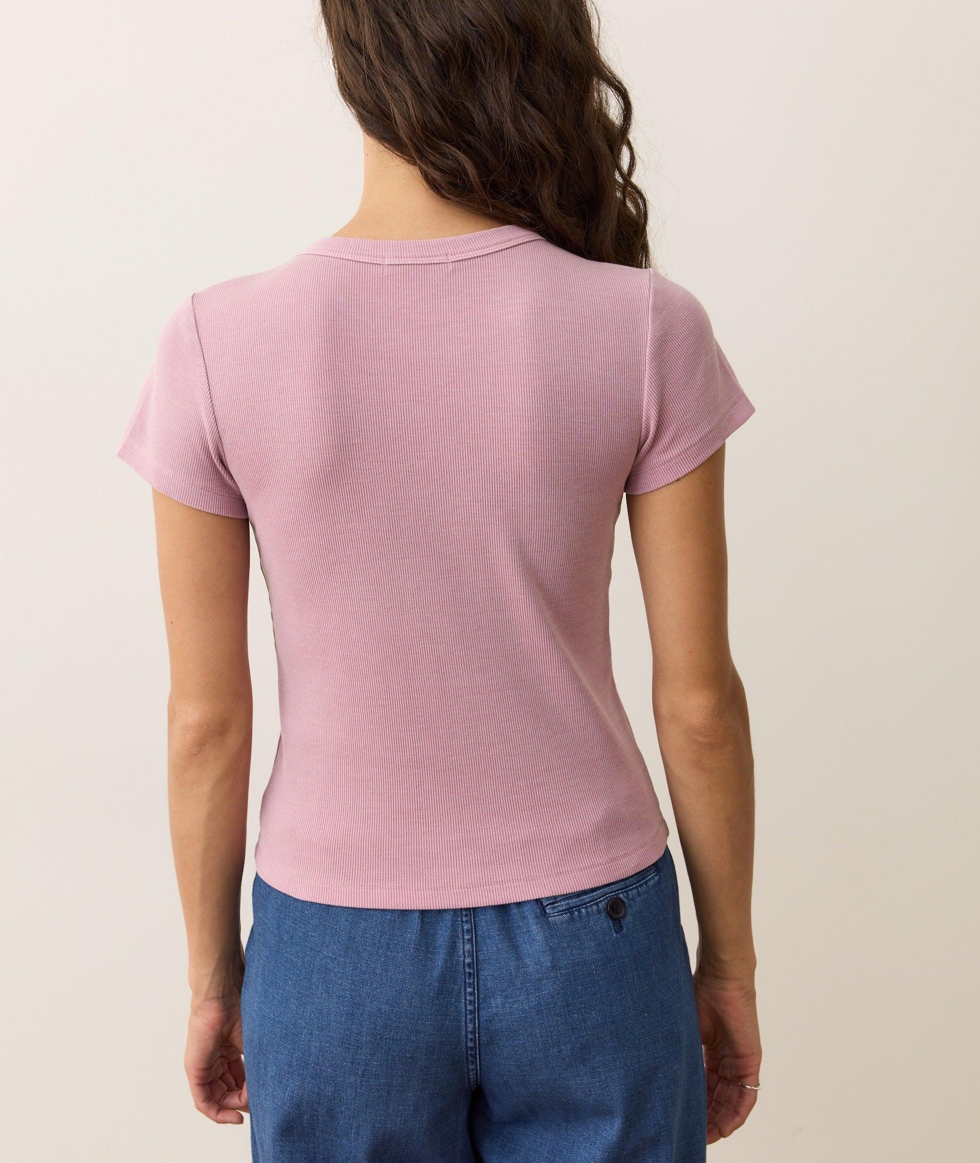 Lexi Rib Sun-In Crew Tee Product Image