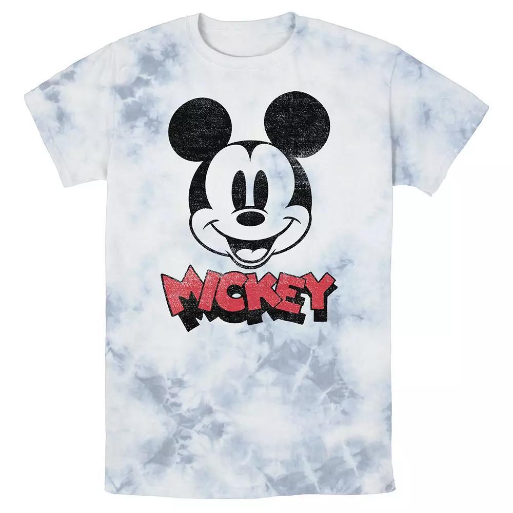 Men's Disney Mickey And Friends Mickey Big Face Logo Wash Tee,  Product Image