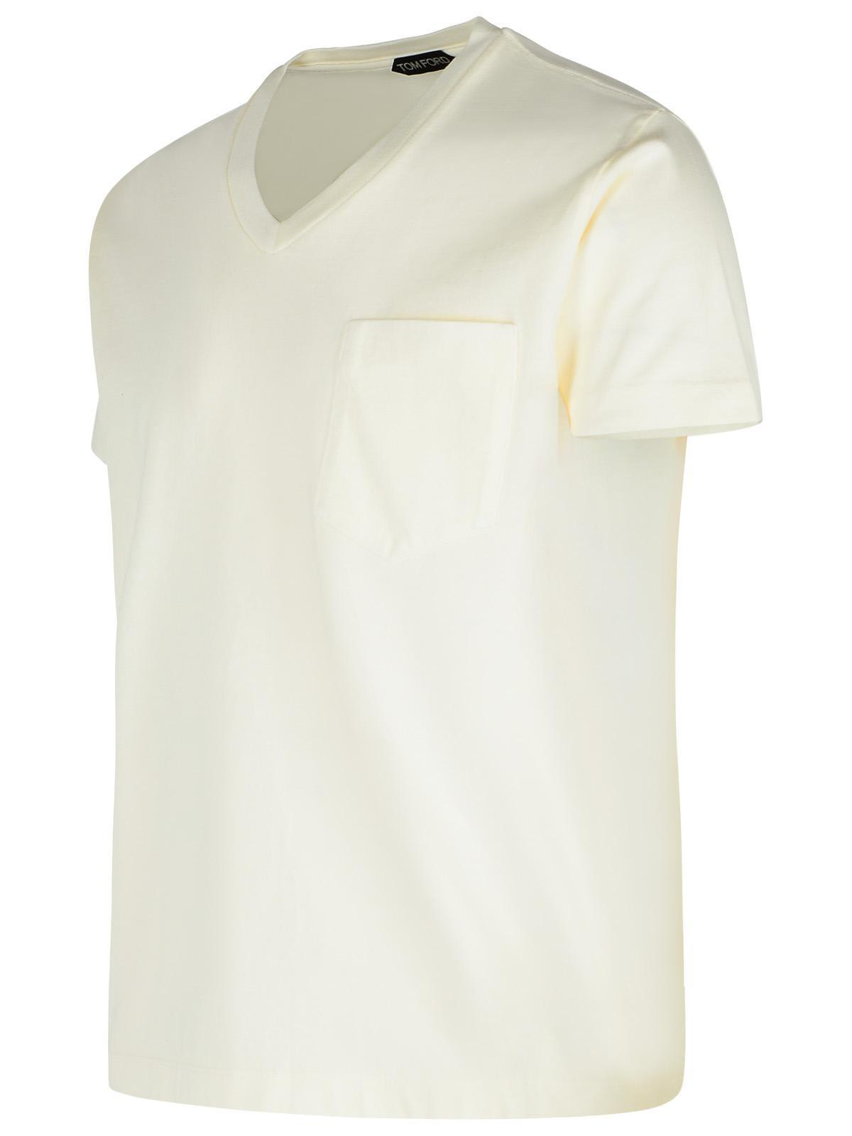 TOM FORD Slim-fit Lyocell And Cotton-blend Jersey T-shirt In Neutrals Product Image