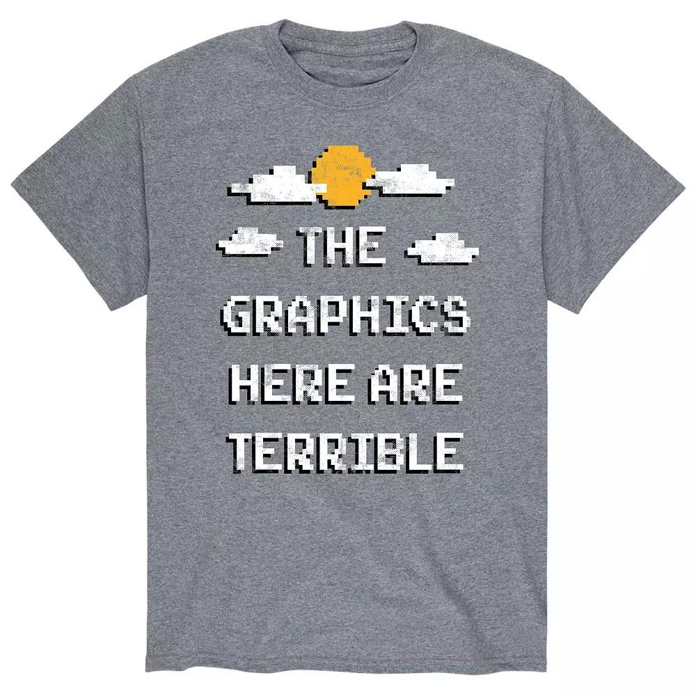 Men's Graphics Here Terrible Tee, Size: Medium, Gray Product Image