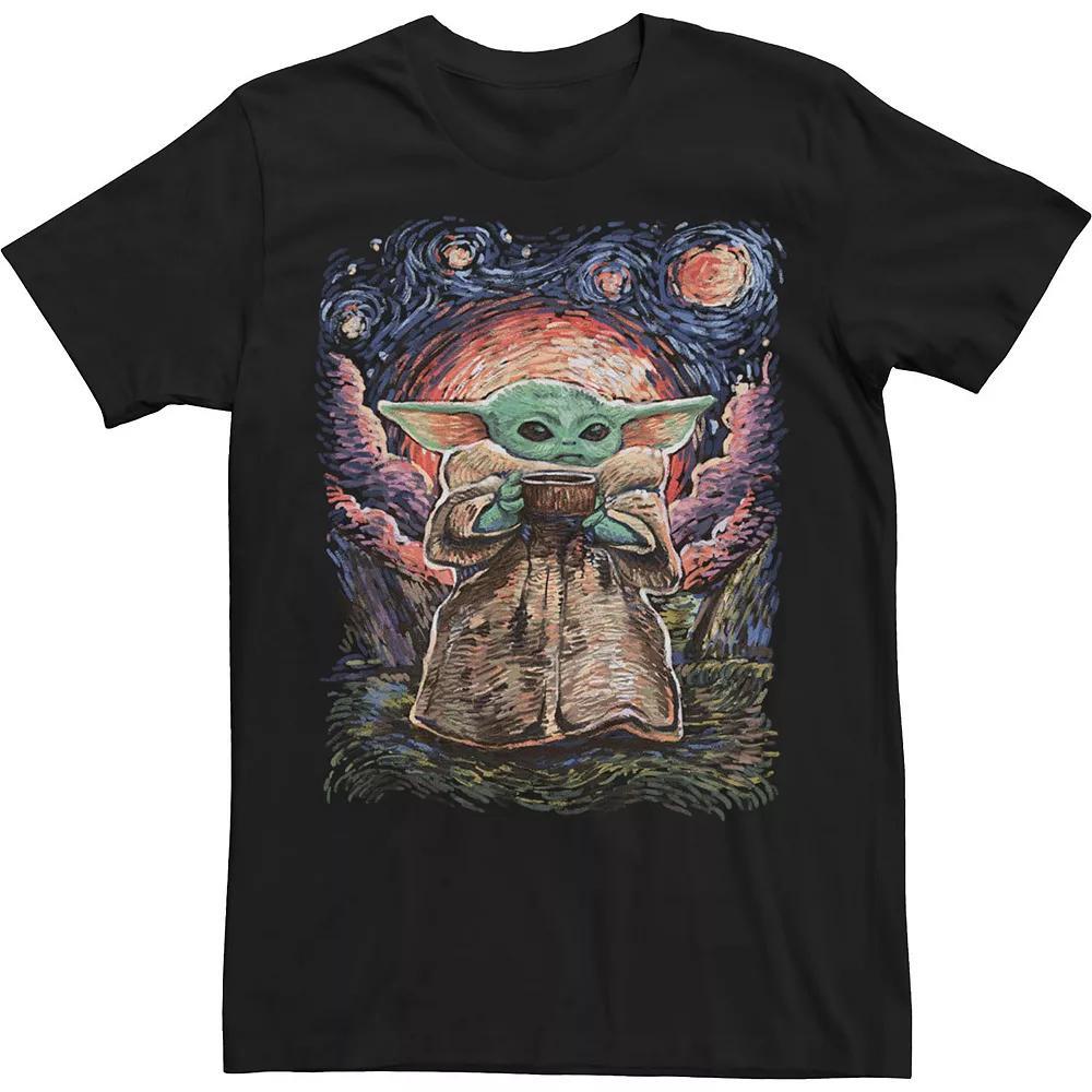 Big & Tall Star Wars The Child Starry Night Tee, Men's,  Product Image