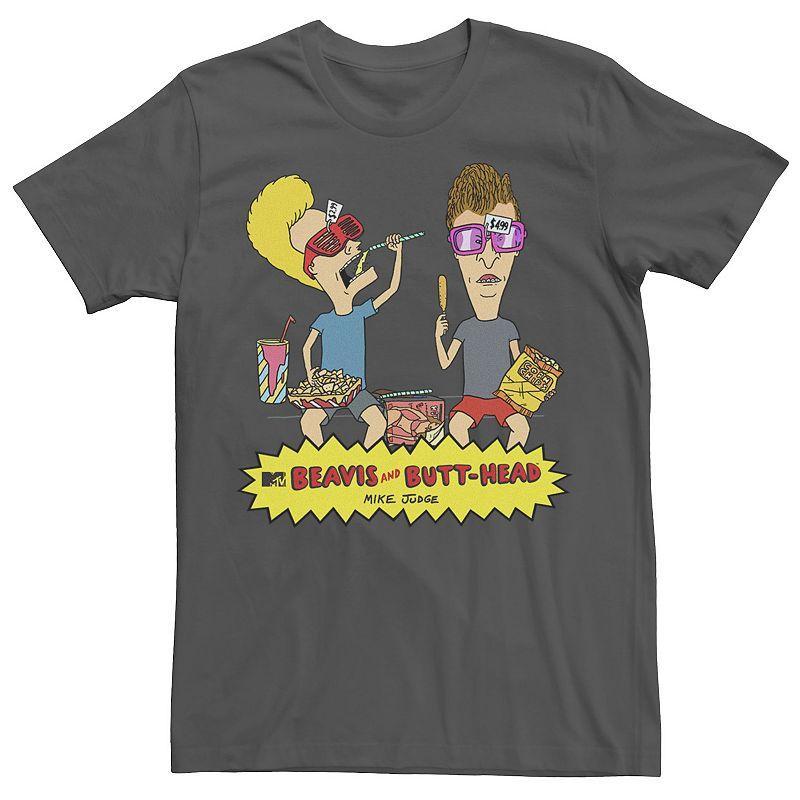 Men's Beavis & Butthead Snacks On The Curb Logo Tee,  Product Image