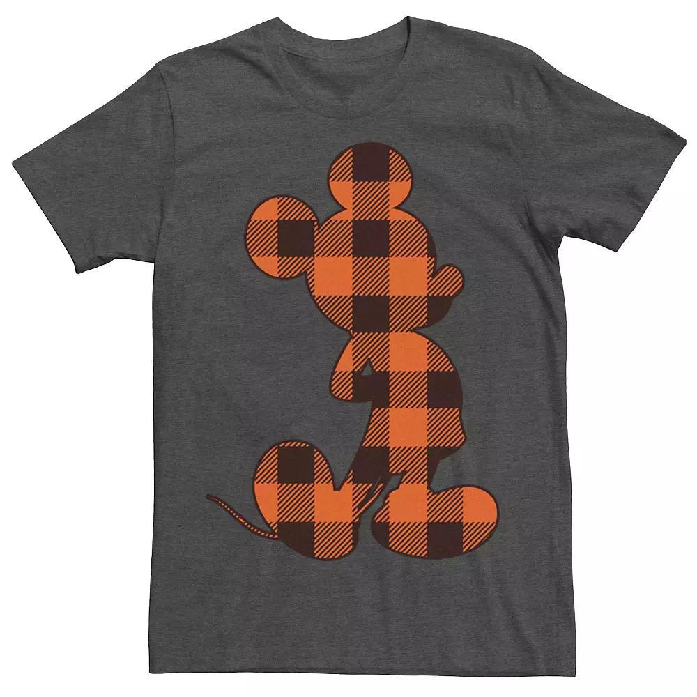 Disney's Mickey Mouse Plaid Build-Up Fill Men's Tee,  Product Image