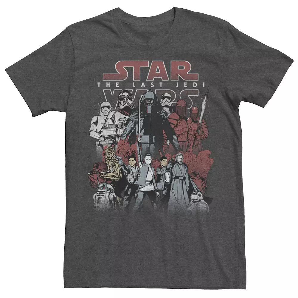 Men's Star Wars: The Last Jedi Order Against Resistance Tee, Size: Medium, Grey Heather Product Image