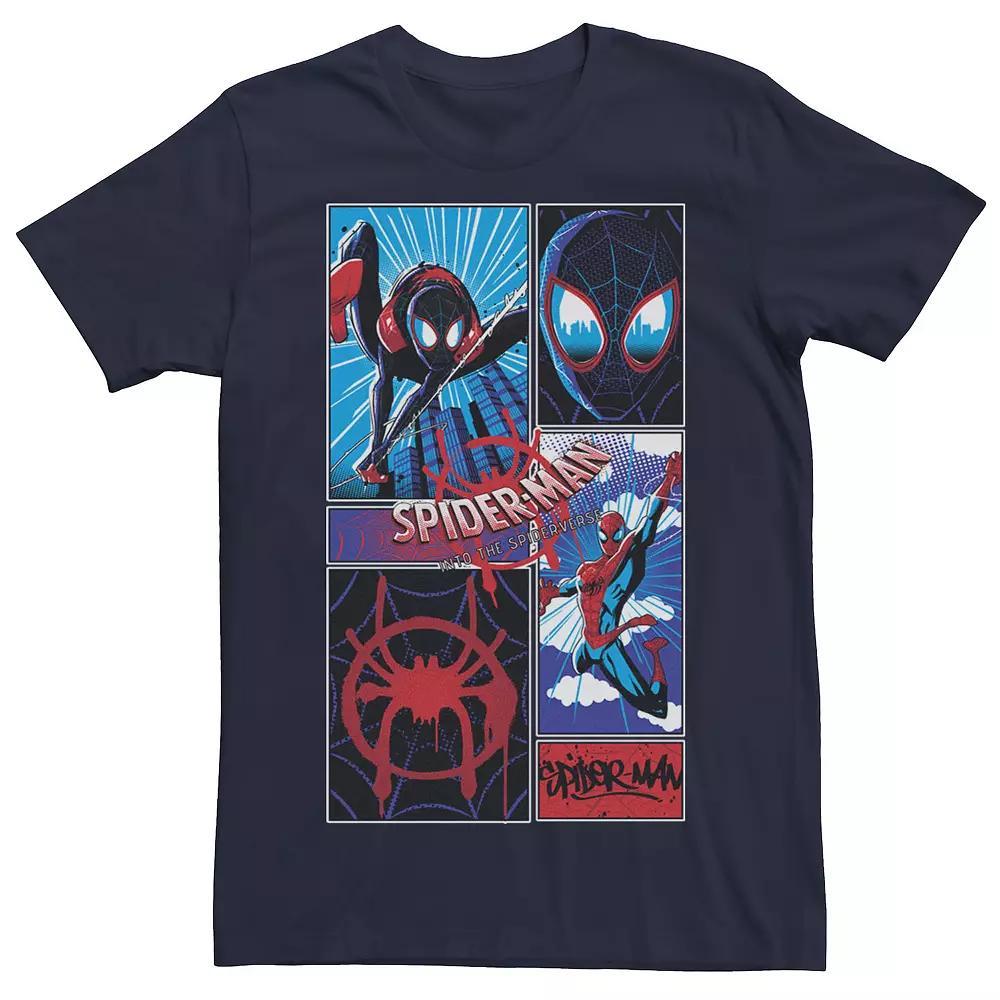 Men's Marvel Spider-Man Spiderverse Miles & Peter Graphic Fleece Pullover Graphic Tee,  Product Image