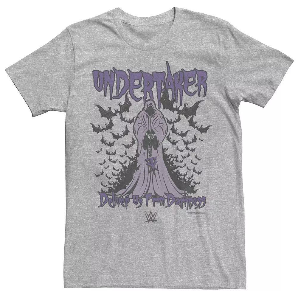 Men's WWE Undertaker Deliver Us From Darkness Logo Tee, Size: Large, Athletic Grey Product Image