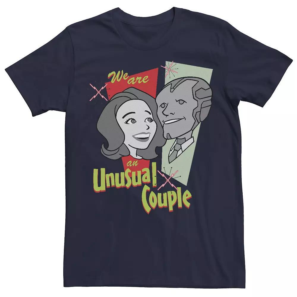 Men's Marvel WandaVision Panel Characters Unusual Couple Tee,  Product Image