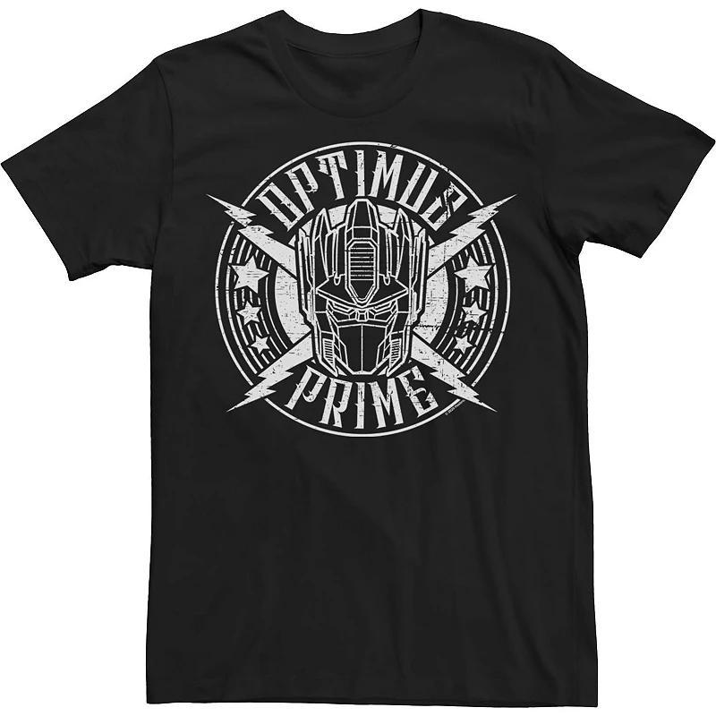 Men's Transformers Optimus Prime Rock Badge Tee, Size: XXL, Black Product Image