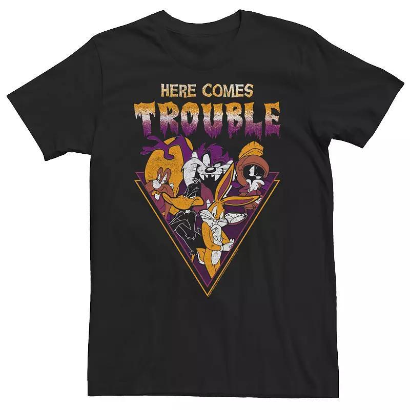 Big & Tall DC Comics Batman The Joker Three Smiles Tee, Men's, Size: 4XL Tall, Black Product Image