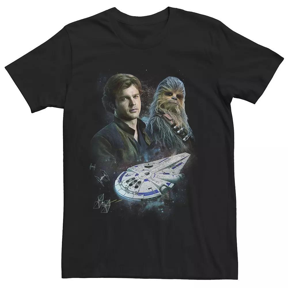 Men's Star Wars Han Solo Movie Han Chewie Millennium Falcon Tee,  Product Image