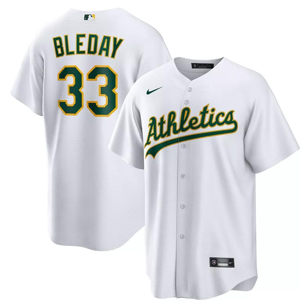 Men's Nike JJ Bleday White Oakland Athletics Home Replica Jersey,  Product Image