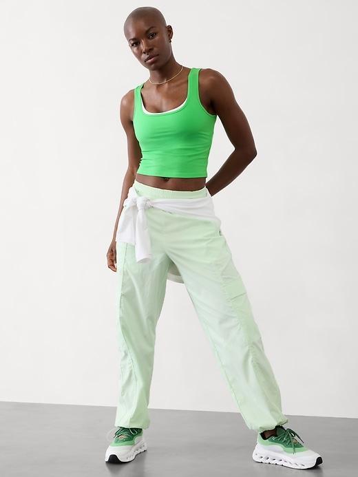 Signature Rib Square Neck Crop Tank Product Image