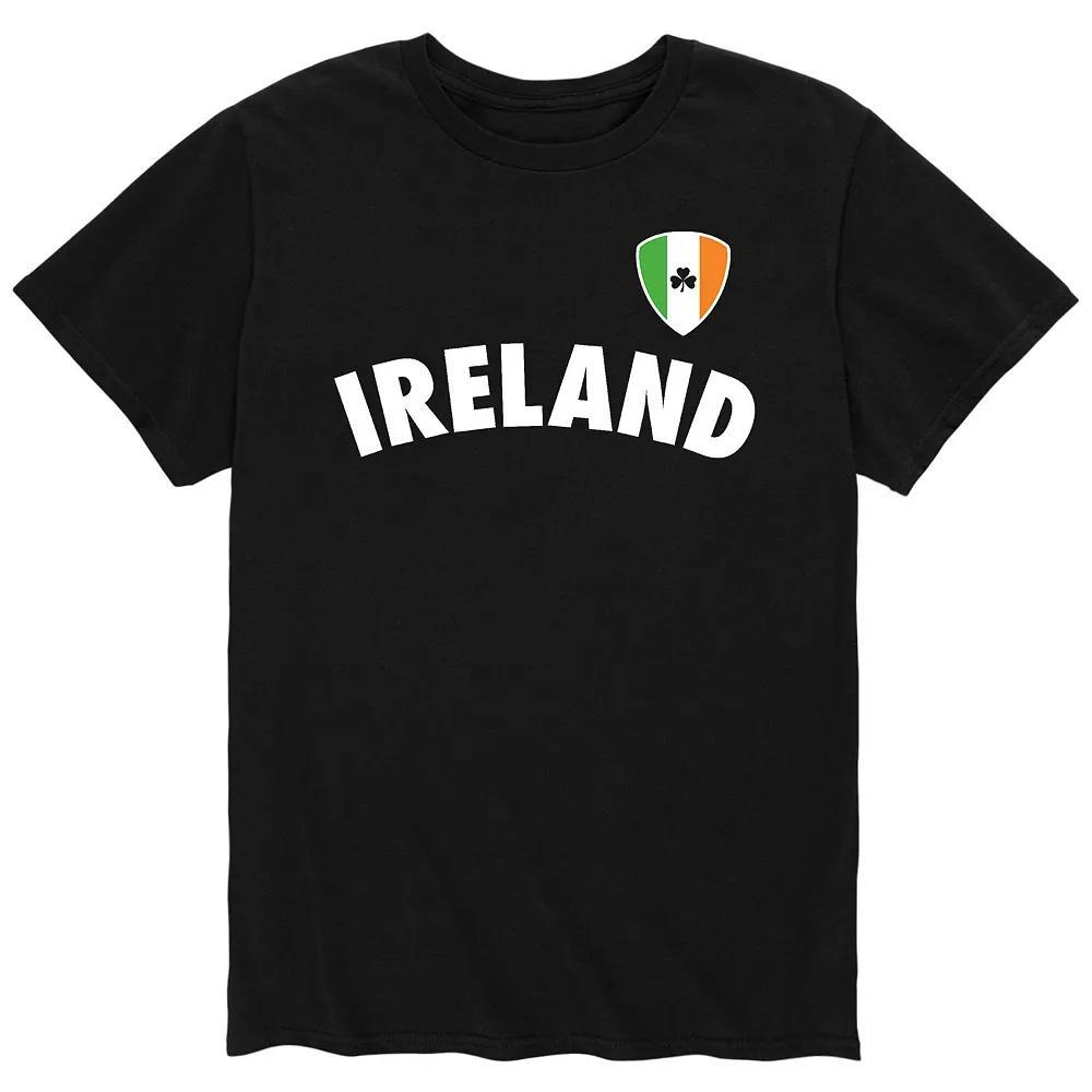 Men's Ireland Soccer Flag Shield Tee,  Product Image
