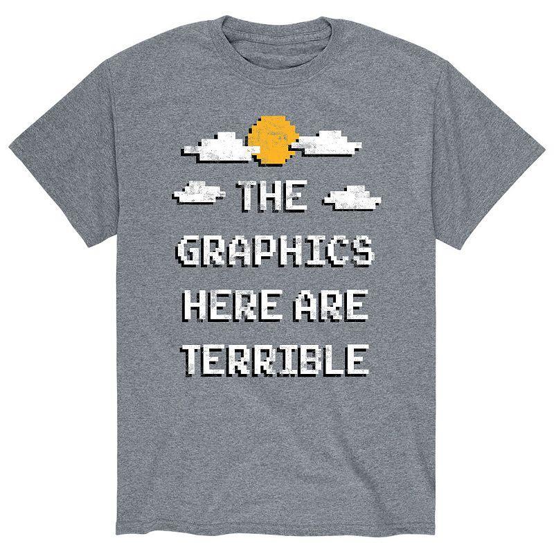 Men's Graphics Here Terrible Tee, Size: Medium, Gray Product Image