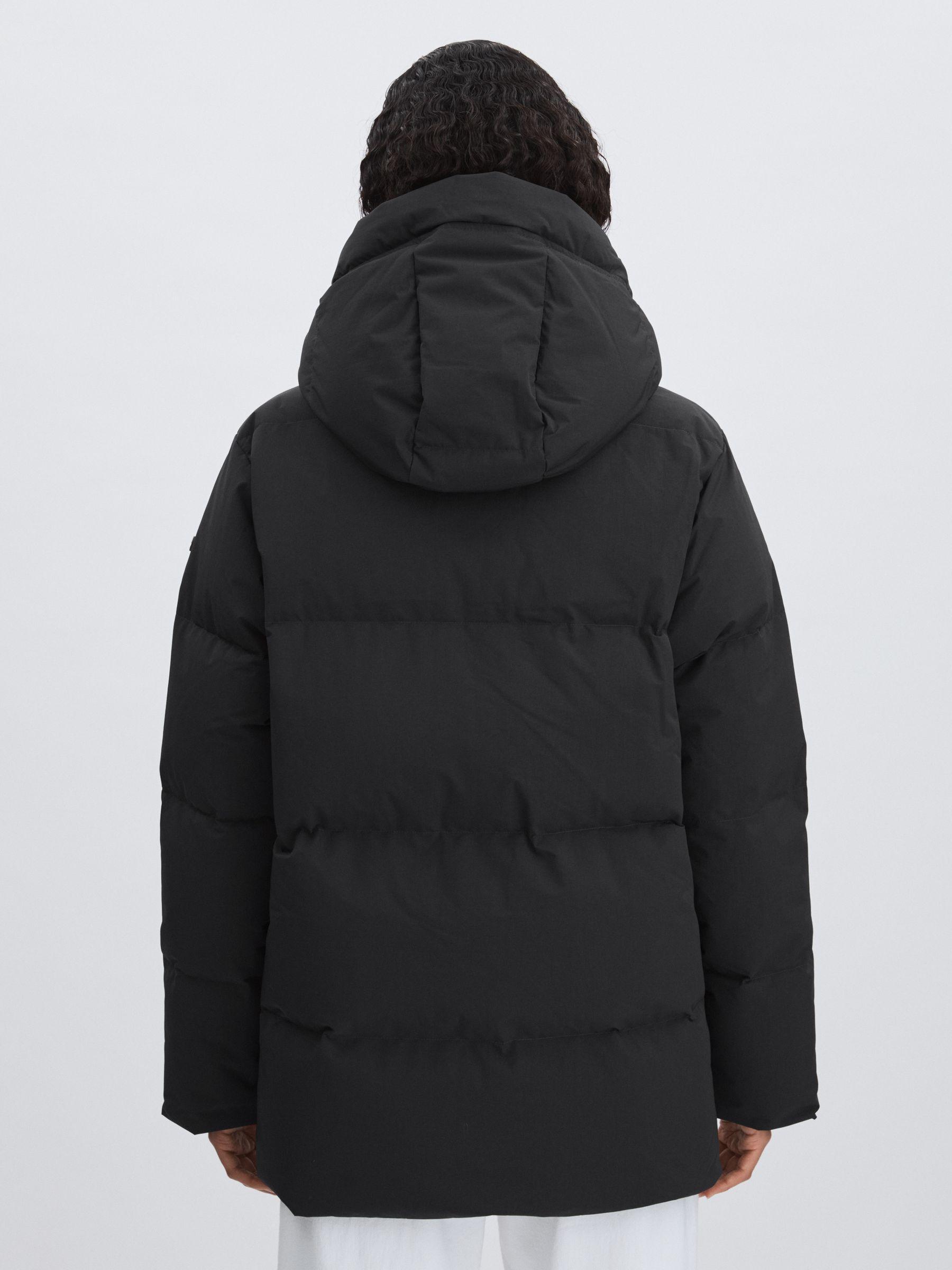 Scandinavian Edition Padded Parka Coat in Black Product Image