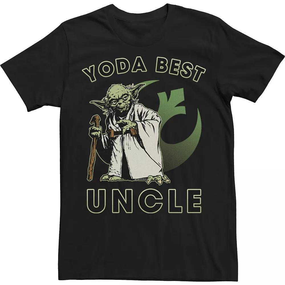 Big & Tall Star Wars Yoda Best Uncle Rebel Logo Tee, Men's,  Product Image