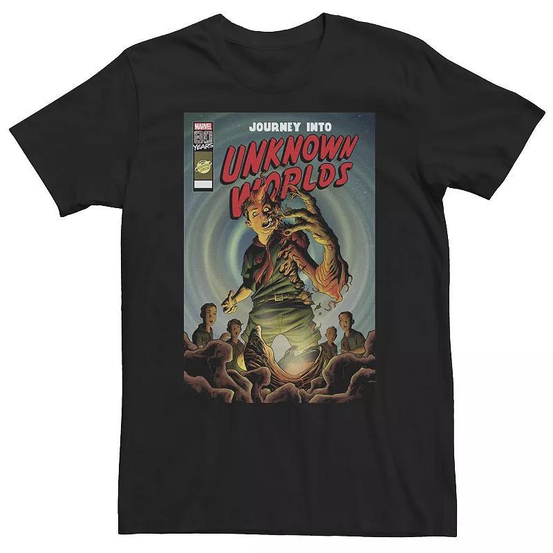 Big & Tall Marvel Comixology "Journey Into Unknown Worlds" Comic Cover Tee, Men's, Size: 4XL Tall, Black Product Image