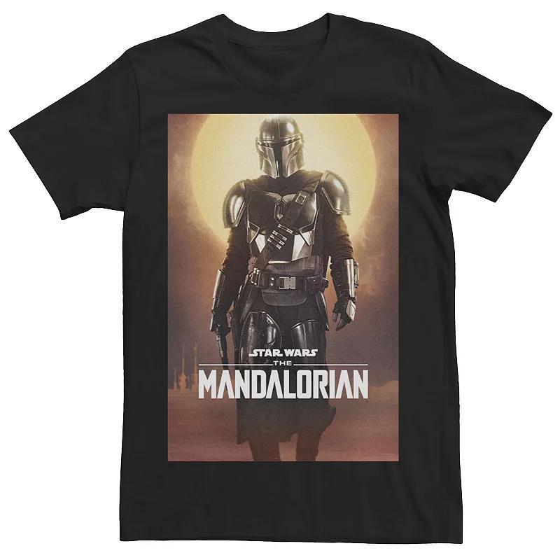 Men's Star Wars The Mandalorian Kuiil Character Poster Tee, Size: Medium, Black Product Image