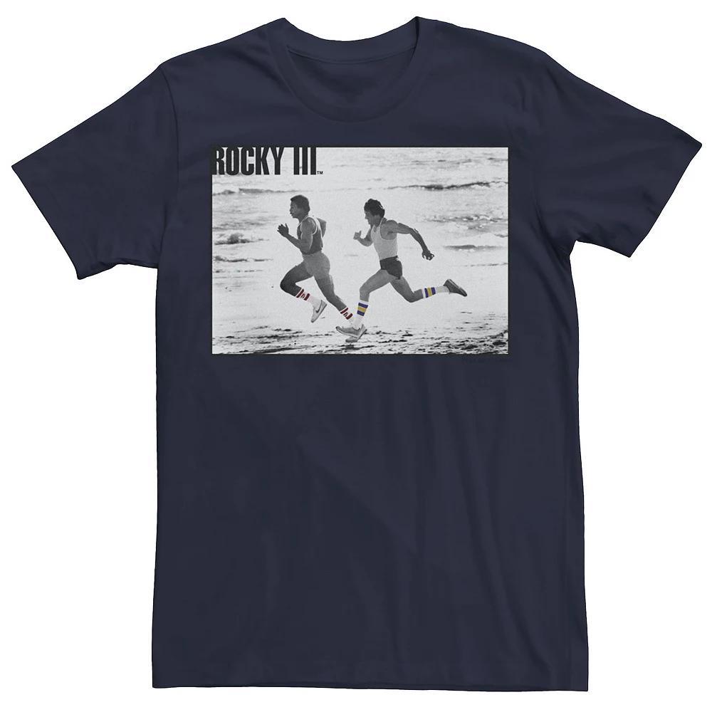 Men's Rocky 3 Apollo Creed Racing Rocky On the Beach Poster Tee,  Product Image