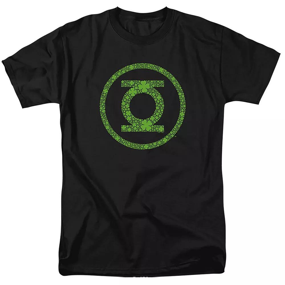 Men's Green Lantern St. Patrick's Day Graphic Tee, Size: Medium, Black Product Image