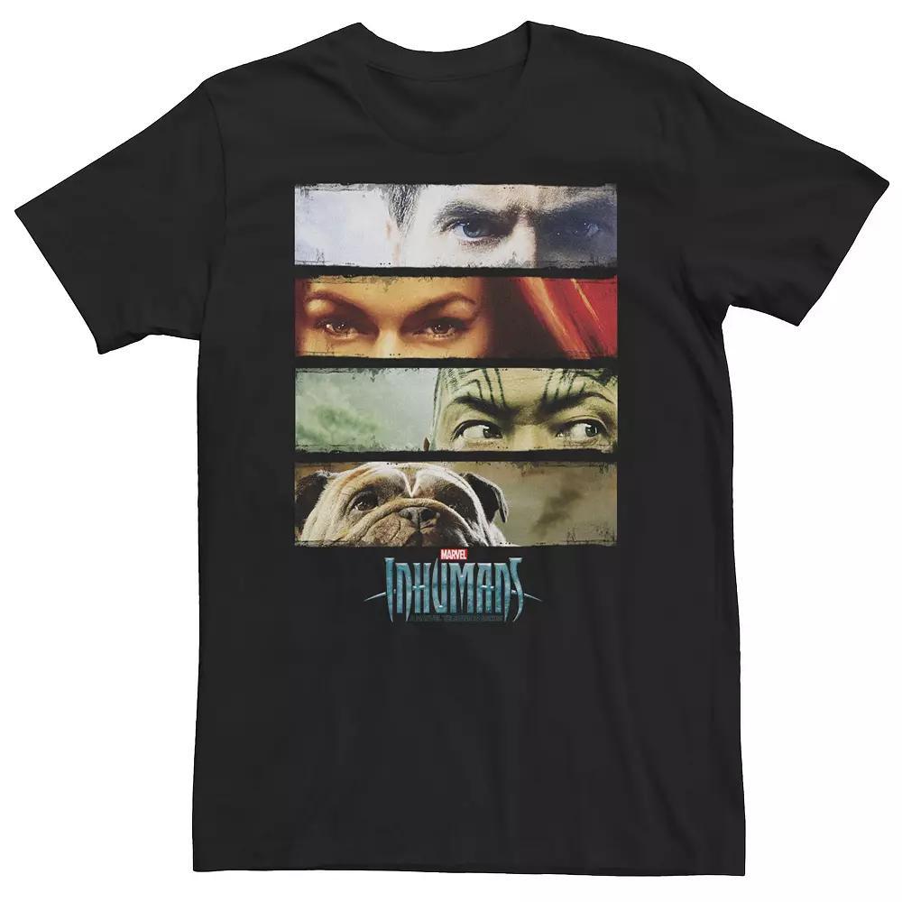 Big & Tall Marvel Inhumans TV Series Royal Family Glaring Eyes Tee, Men's, Size: XL Tall, Black Product Image