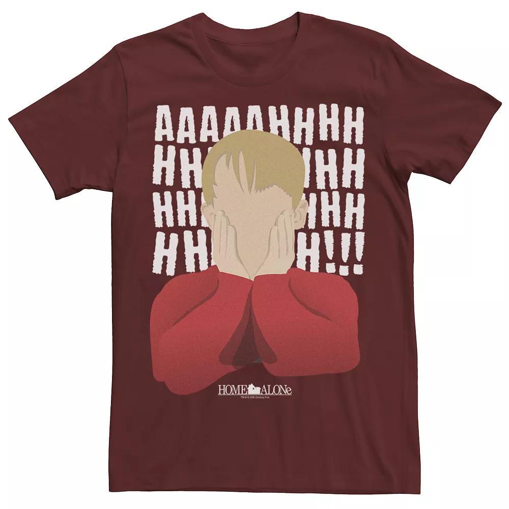 Men's Home Alone Kevin Yell Minimalist Portrait Tee, Size: Large, Grey Heather Product Image