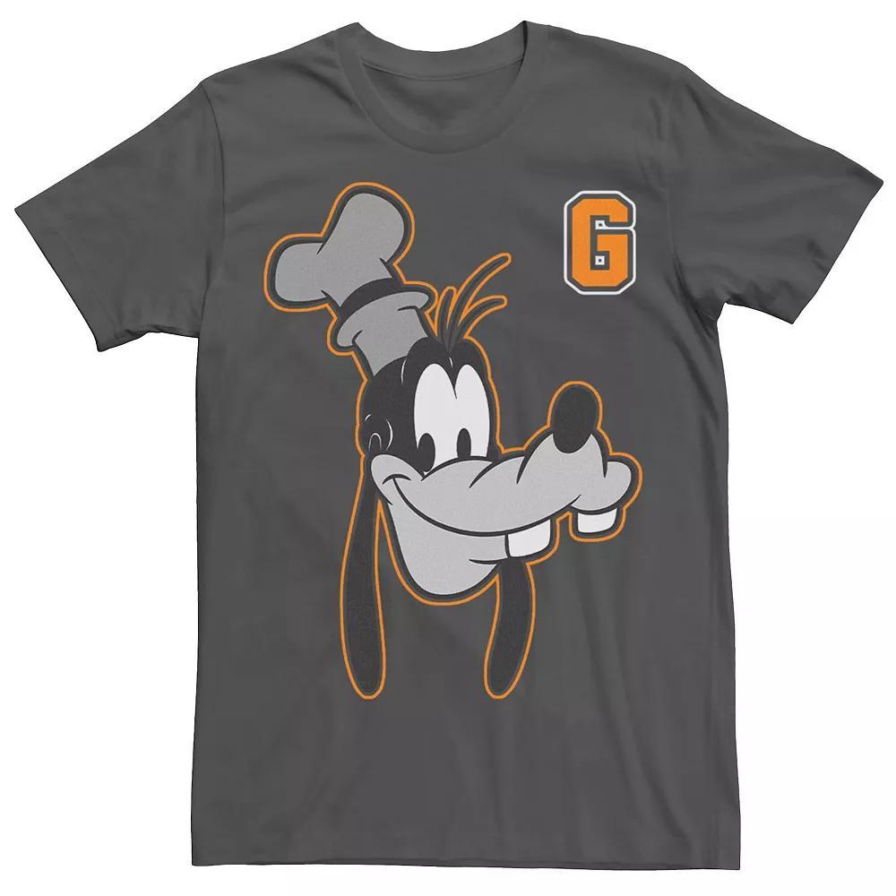 Disney's Goofy Varsity Letter Face Portrait Men's Tee,  Product Image