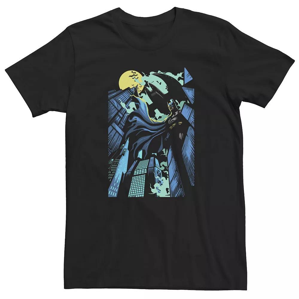 Men's DC Fandome Batman Sunset Silhouette Tee, Size: XL, Black Product Image