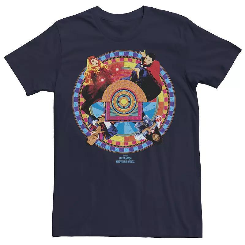 Men's Marvel Doctor Strange Movie 2 Strange Circle Badge Groupshot Tee, Size: XS, Blue Product Image