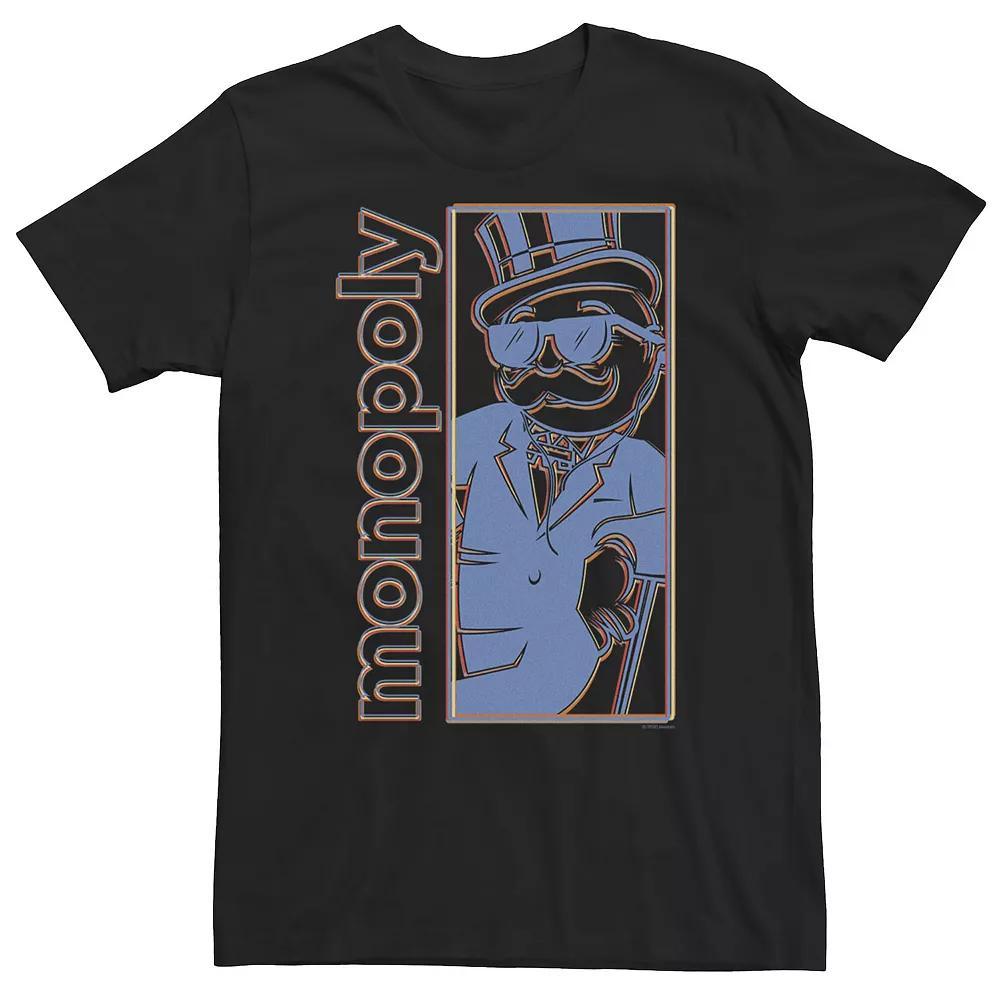 Big & Tall Monopoly Line Art Panel Tee, Men's,  Product Image