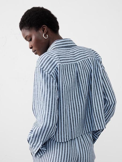 Boxy Button-Down Shirt Product Image