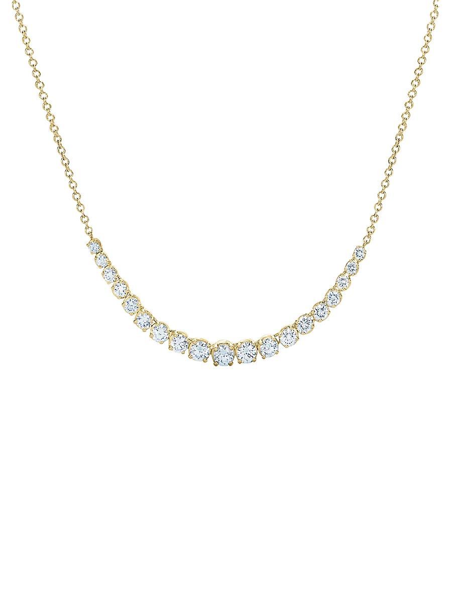 Womens Riviera Demi-Riviera 18K Yellow Gold & 1.0 TCW Diamond Necklace Product Image