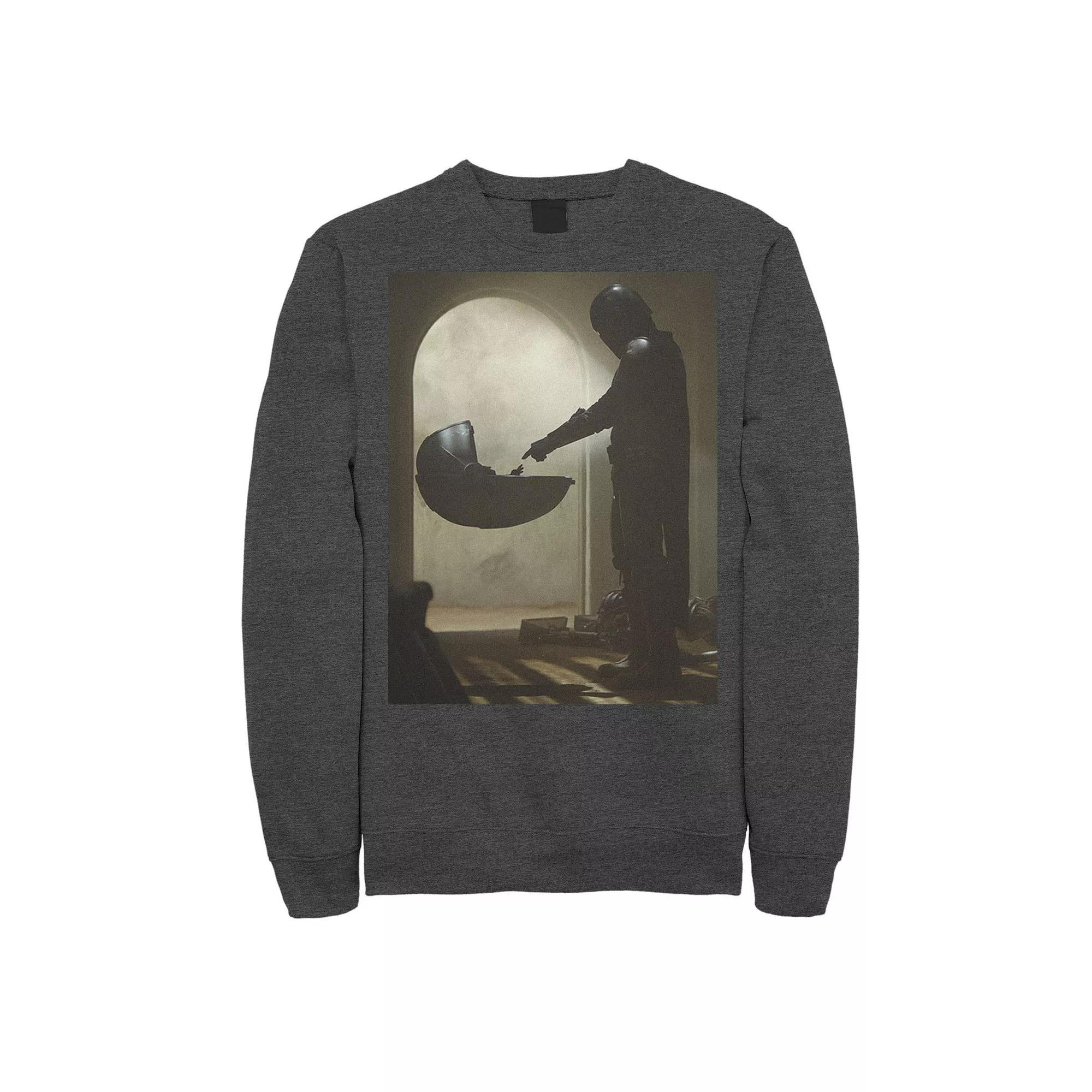 Men's Star Wars The Mandalorian The Child First Meeting Poster Sweatshirt,  Product Image