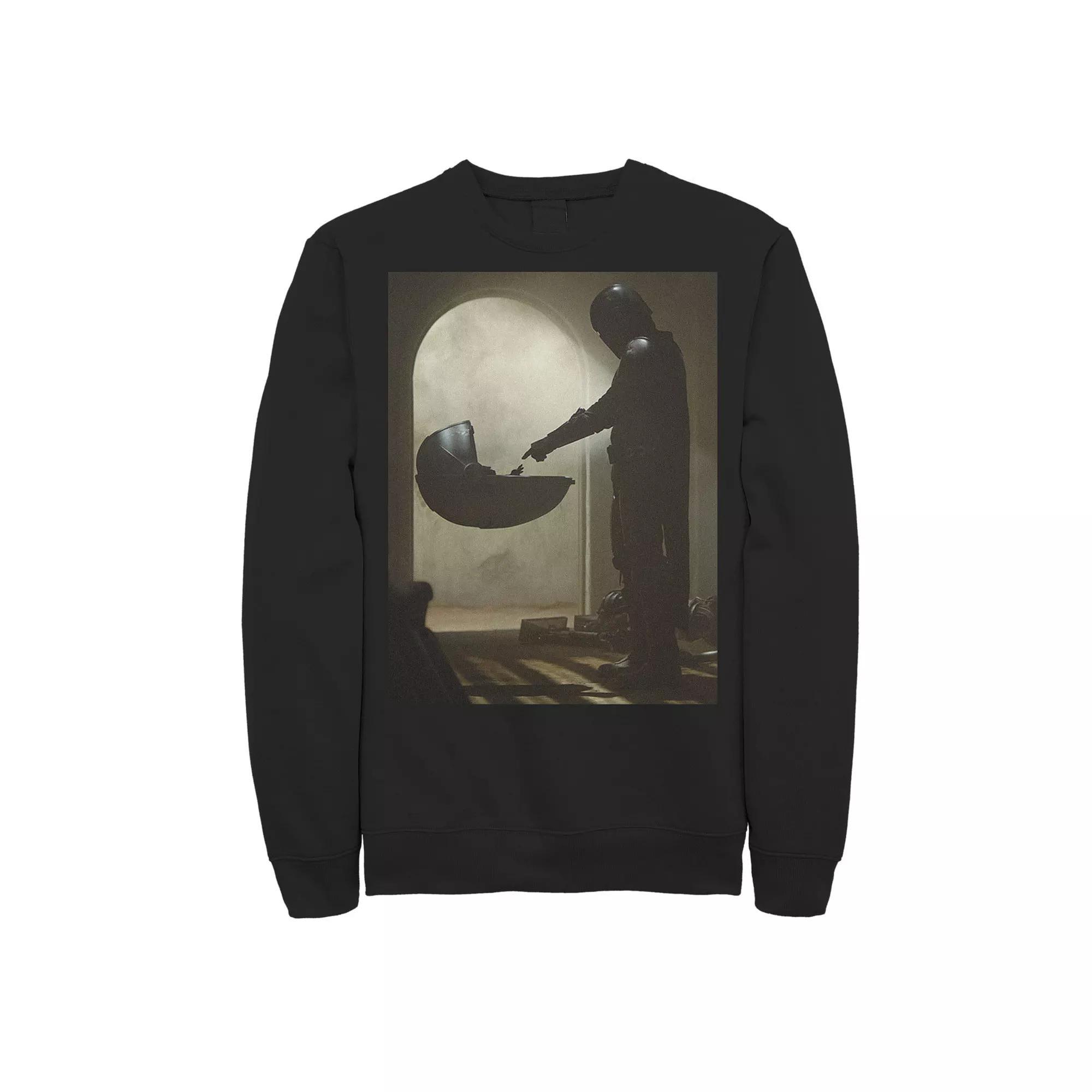 Men's Star Wars The Mandalorian The Child First Meeting Poster Sweatshirt,  Product Image