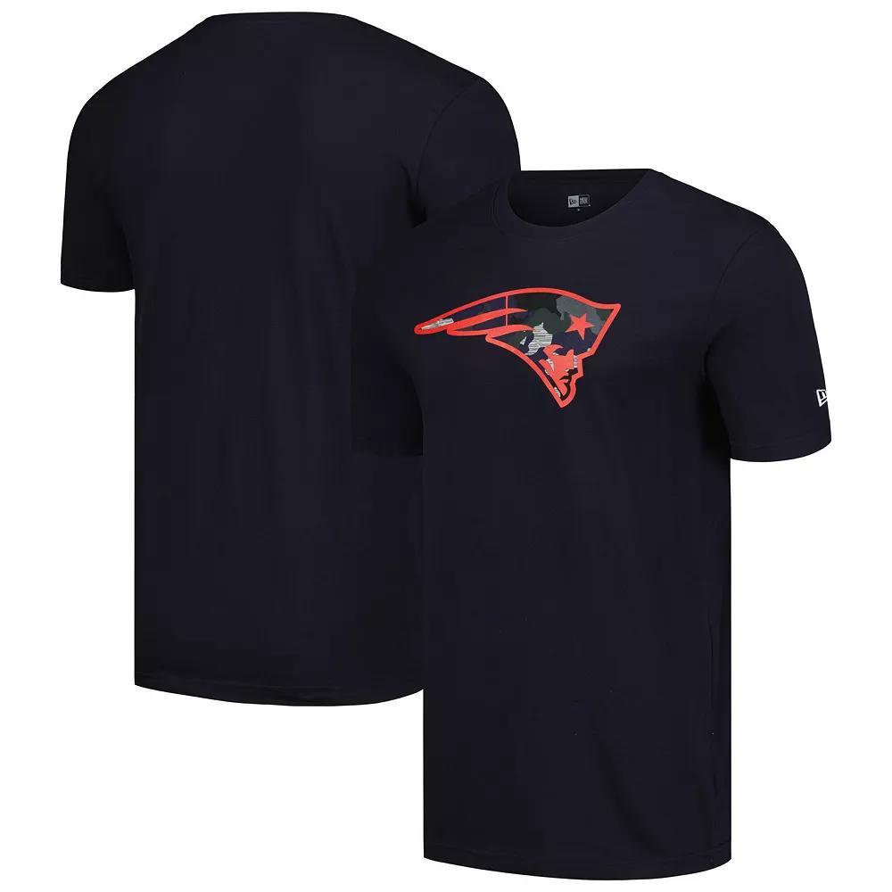 Men's New Era Navy New England Patriots Camo Logo T-Shirt, Size: Medium, Blue Product Image