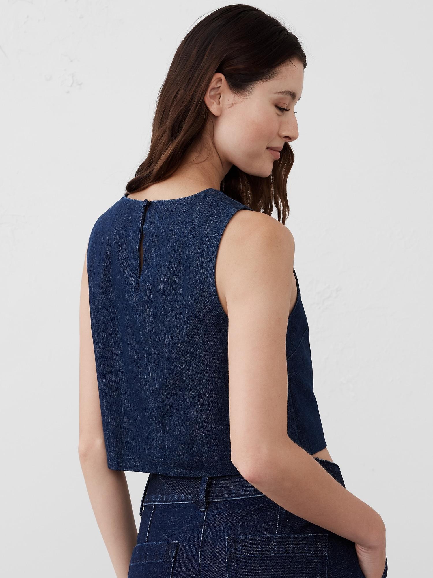 Cropped Poplin Top Product Image